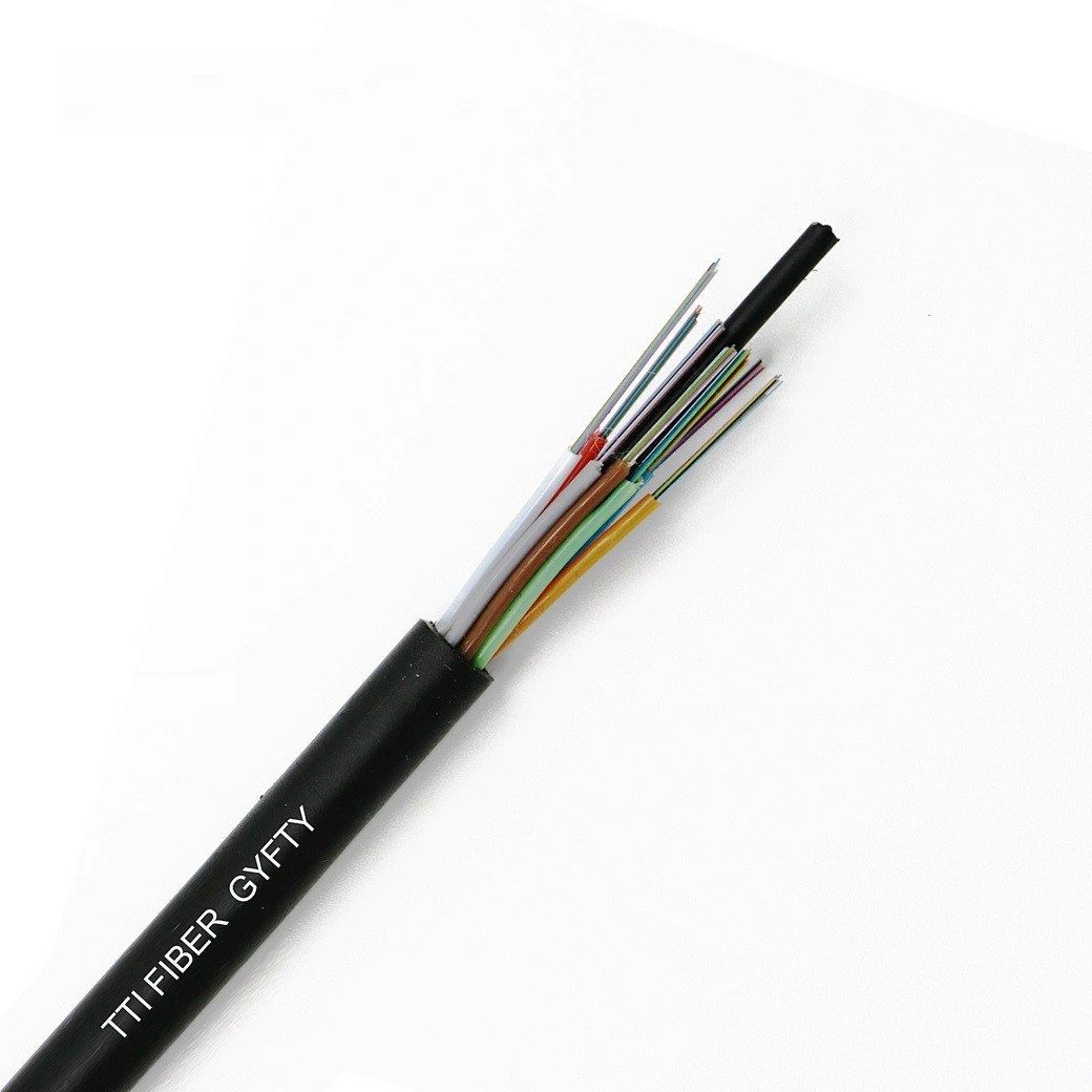 High Strength Fiber Optic Wire OM3 / OM4 With Black MDPE / HDPE Outer Jacket