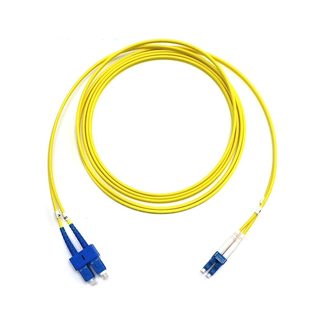 Network Simplex Patch Cord With OFNP Jacket Cable Single Mode Fiber Cable