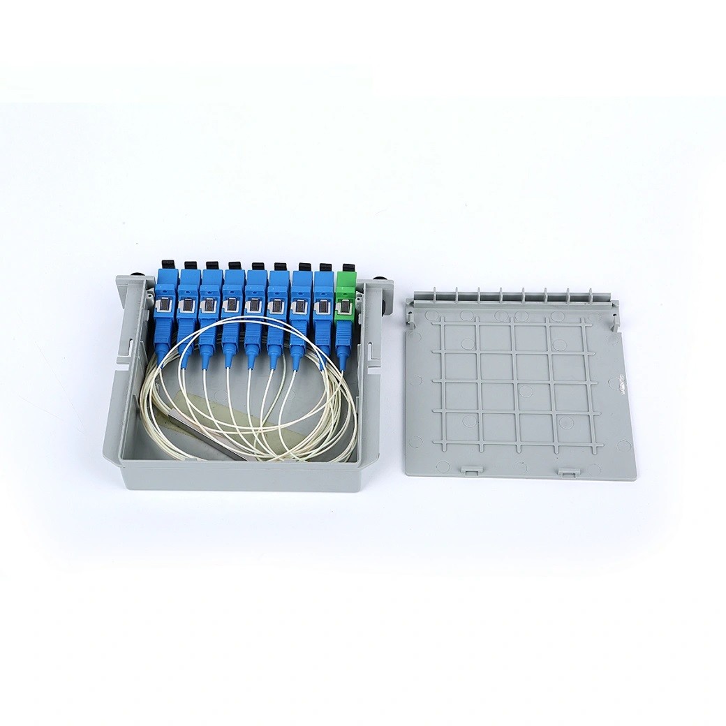 SC Connector Singlemode Fiber Optic Splitter with Plastic Small Box