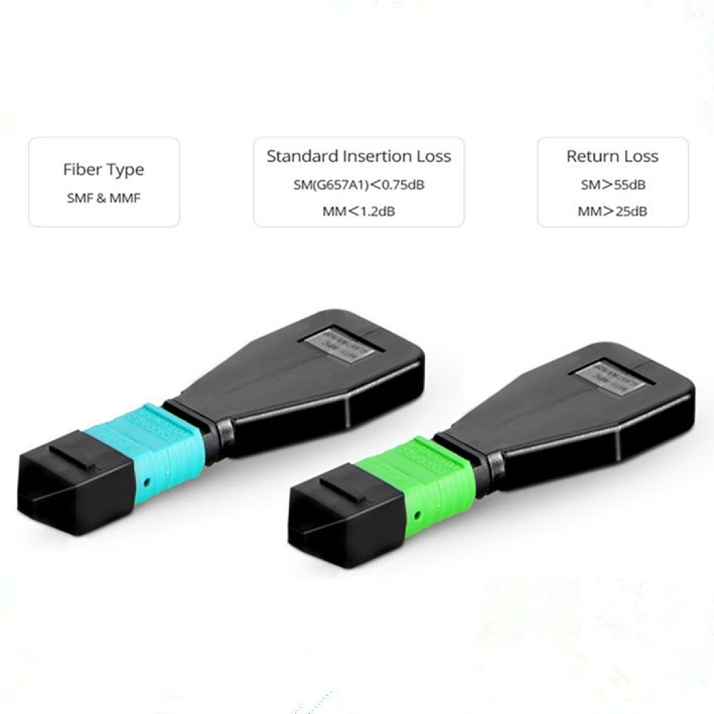 Factory Customized Wholesale MTP APC 12 Core SM Fiber Optic Loopback