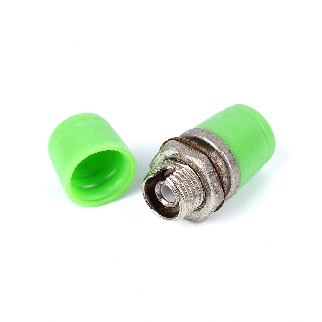 Green FC PC Fiber Optic Adapter Optical Fiber communication Adapter With Shutter