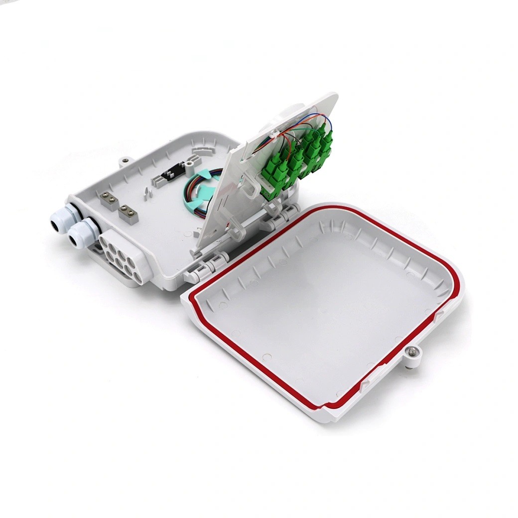 Networks FTTH Distribution Box SC 8 Port Waterproof , Fiber Termination Box