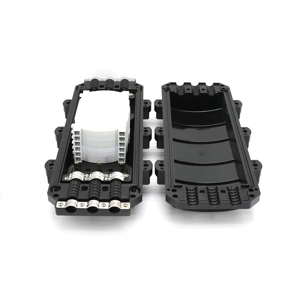 2 Input And 2 Output , In Line Outdoor Fiber Splice Enclosure With 12 Fiber Splice Tray